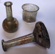 Glass bottles and cup © World Museum Liverpool